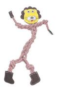 Hračka pes animALL Lev kůže+lano Mr.Roper 47cm