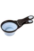 Odměrka na krmivo SILICONE s klipem, modr&aacute; L Zolux