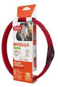 Obojek LED velk&yacute; BIVOUAK 30-60cm USB červen&aacute; Zolux