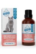 U&scaron;n&iacute; lihov&eacute; kapky očista pro kočky TOPVET 50ml