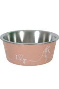 Miska nerez pes LOVE DOG 1,7l růžov&aacute; Zolux