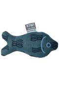 Hračka pes 4Elements Plush Fish modr&aacute; Kiwi