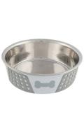 Miska nerez se silikon pl&aacute;&scaron;těm 1,4l 21cm b&iacute;l&aacute;/&scaron;ed&aacute; TR