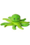 Hračka pes OCTOPUS & STARFISH ply&scaron;,TPR zelen.27cm Kiwi