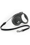 Vod&iacute;tko FLEXI Black Design M lanko 5m/20kg stř&iacute;brn&aacute;