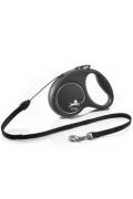 Vod&iacute;tko FLEXI Black Design S lanko 5m/12kg stř&iacute;brn&aacute;