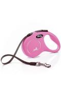 Vod&iacute;tko FLEXI Classic New S p&aacute;sek 5m/15kg růžov&aacute;