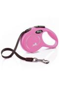 Vod&iacute;tko FLEXI Classic New XS p&aacute;sek 3m/12kg růžov&aacute;