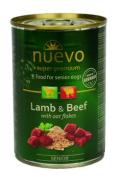 Nuevo pes Senior Jehněč&iacute; s ovesn&yacute;mi vl. konz. 400g