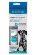 Francodex Dental Kit zubn&iacute; pasta +kart&aacute;ček pro psy
