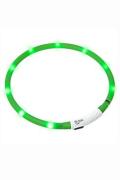Obojek USB Visio Light LED nab&iacute;jec&iacute; 70cm zelen&yacute; KAR