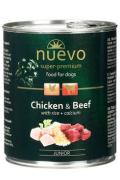 Nuevo pes Junior Kuřec&iacute; a Hověz&iacute; konz. 800g