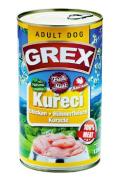 GRAND Dog konz. Grex Adult kuřec&iacute; 1280g