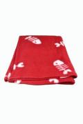 Deka pro psy BEANY b&iacute;l&eacute; ryb&iacute; kostry 100x70cm v&iacute;nov&aacute; TR