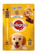 Pedigree kapsa Junior kuřec&iacute; s r&yacute;ž&iacute; v žel&eacute; 100g