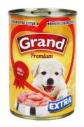GRAND Dog konz. Premium Puppy kuřec&iacute; kousky 405g
