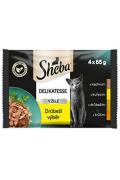 Sheba kapsa Delikatesse drůbež&iacute; v&yacute;běr 4x85g