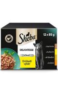Sheba kapsa Delikatesse drůbež&iacute; v&yacute;běr 12x85g
