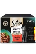 Sheba kapsa Select Slices &scaron;ťavnat&yacute; v&yacute;běr 12x85g
