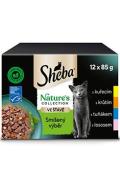 Sheba kapsa Nature's Collection mix v&yacute;běr 12x85g