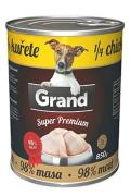 GRAND Dog konz. SuperPremium 1/4 kuřete 850g