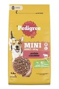 Pedigree Dry Adult Mini hověz&iacute; se zeleninou 1,4kg
