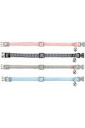 Obojek kočka nylon k&aacute;rovan&yacute; vzor 20-30cm/10mm mix TR