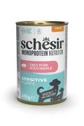 Schesir Dog konz.Monoprotein Puppy &Scaron;unka pat&eacute; 400g