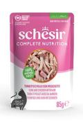 Schesir Cat kaps.Compl.Nutrit.Tuň&aacute;k+kuře+&scaron;unka žel 85g