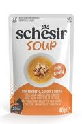Schesir Cat kapsa Soup Tuň&aacute;k s mrkv&iacute; 40g
