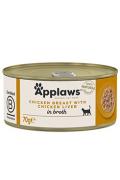 Applaws Cat konz. Adult Broth kuřec&iacute; prsa s j&aacute;try 70g
