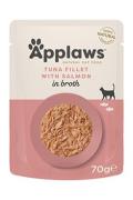 Applaws Cat kapsa Adult Broth tuň&aacute;k s lososem 70g